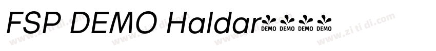 FSP DEMO Haldar字体转换 FSP DEMO Haldar字体转换